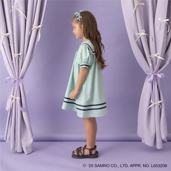 Japanese children's clothing Ly# mine x Sanrio preppy dress 100-140cm girls spring and summer dresses