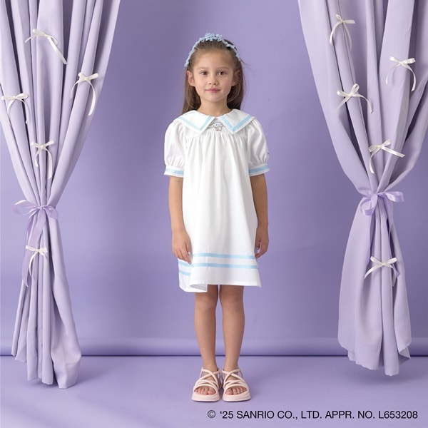 Japanese children's clothing Ly# mine x Sanrio preppy dress 100-140cm girls spring and summer dresses