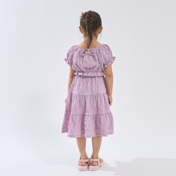 Japanese children's clothing Ly# mine 2Way front and back two-piece top and skirt set 100-150cm girls spring and summer TOPS SKIRTS