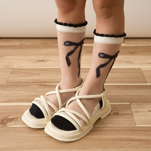 Lycee mine socks (1 pair, 17-23cm) shipped directly from Japan
