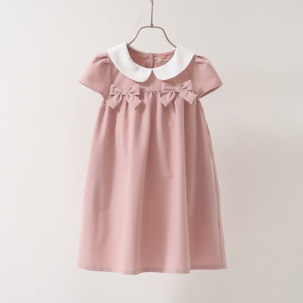 Japanese children's clothing Ly# mine bow dress 100-130cm girls spring and summer dresses for interviews/banquets/performances