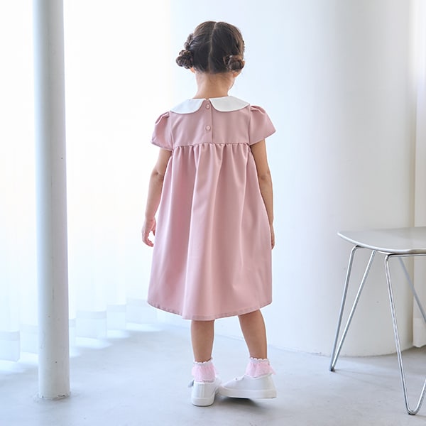 Japanese children's clothing Ly# mine bow dress 100-130cm girls spring and summer dresses for interviews/banquets/performances
