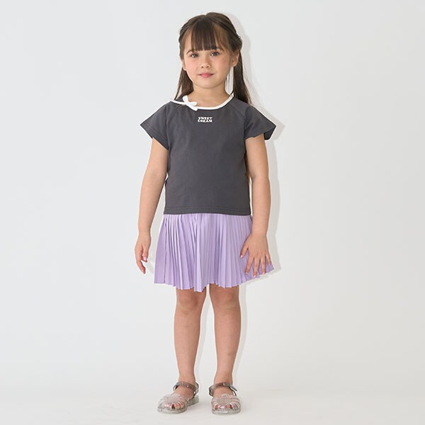 Japanese children's clothing Ly# mine pleated skirt 100-150cm girls summer SKIRTS