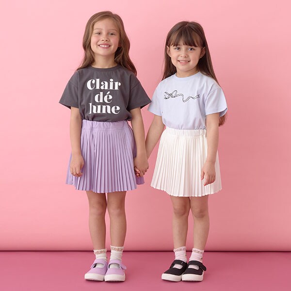Japanese children's clothing Ly# mine pleated skirt 100-150cm girls summer SKIRTS