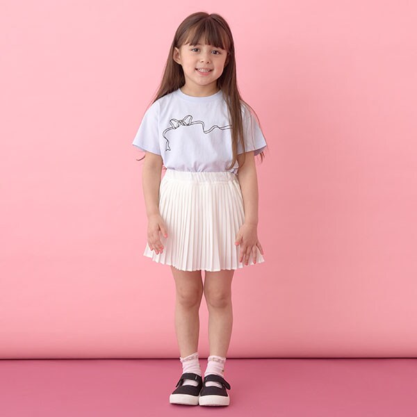 Japanese children's clothing Ly# mine pleated skirt 100-150cm girls summer SKIRTS