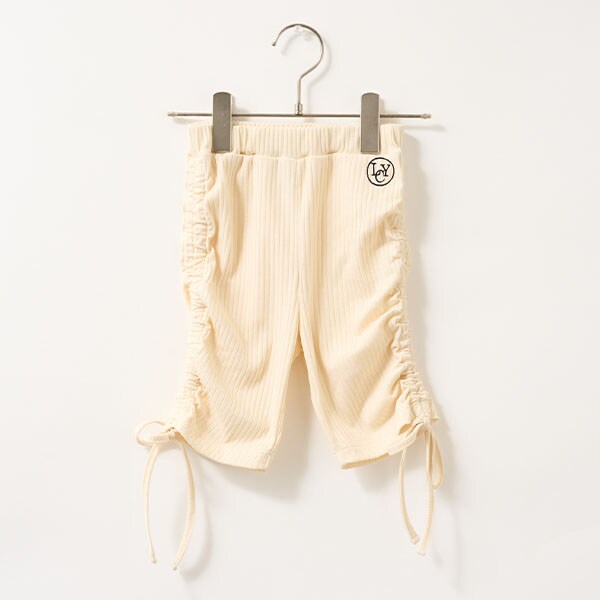 Japanese children's clothing Ly# mine wrinkled drawstring leggings 100-150cm girls summer PANTS