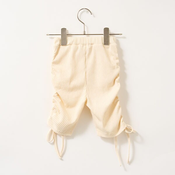 Japanese children's clothing Ly# mine wrinkled drawstring leggings 100-150cm girls summer PANTS