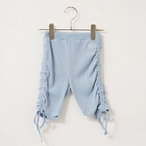 Japanese children's clothing Ly# mine wrinkled drawstring leggings 100-150cm girls summer PANTS