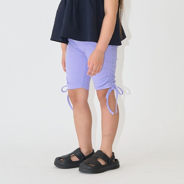 Japanese children's clothing Ly# mine wrinkled drawstring leggings 100-150cm girls summer PANTS