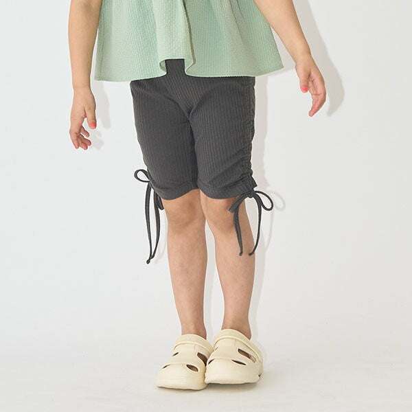 Japanese children's clothing Ly# mine wrinkled drawstring leggings 100-150cm girls summer PANTS