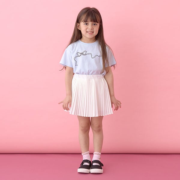 Japanese children's clothing Ly# mine printed short-sleeved top 100-150cm girls summer TOPS