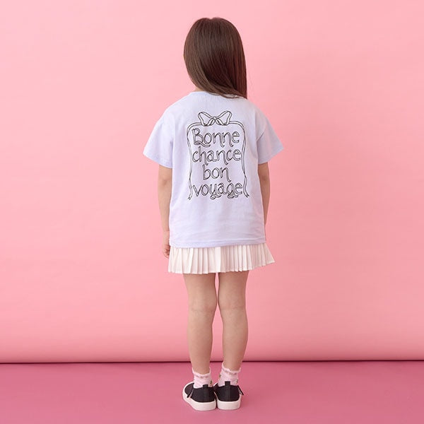 Japanese children's clothing Ly# mine printed short-sleeved top 100-150cm girls summer TOPS