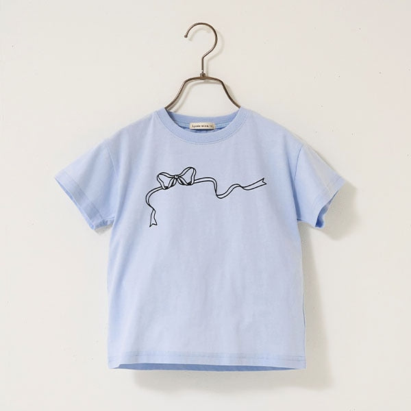 Japanese children's clothing Ly# mine printed short-sleeved top 100-150cm girls summer TOPS