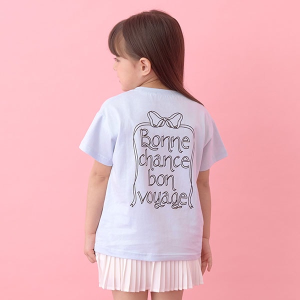 Japanese children's clothing Ly# mine printed short-sleeved top 100-150cm girls summer TOPS