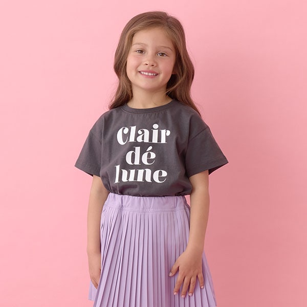 Japanese children's clothing Ly# mine printed short-sleeved top 100-150cm girls summer TOPS