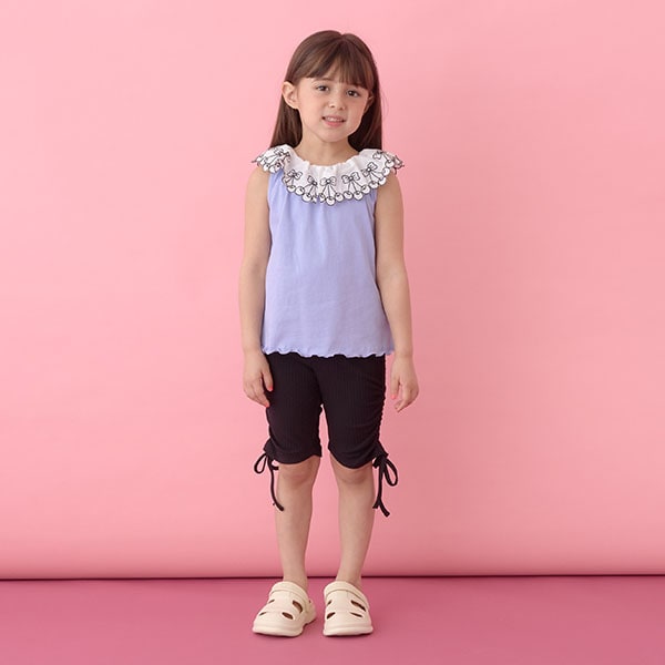 Japanese children's clothing Ly# mine cherry collar vest 100-150cm girls summer TOPS