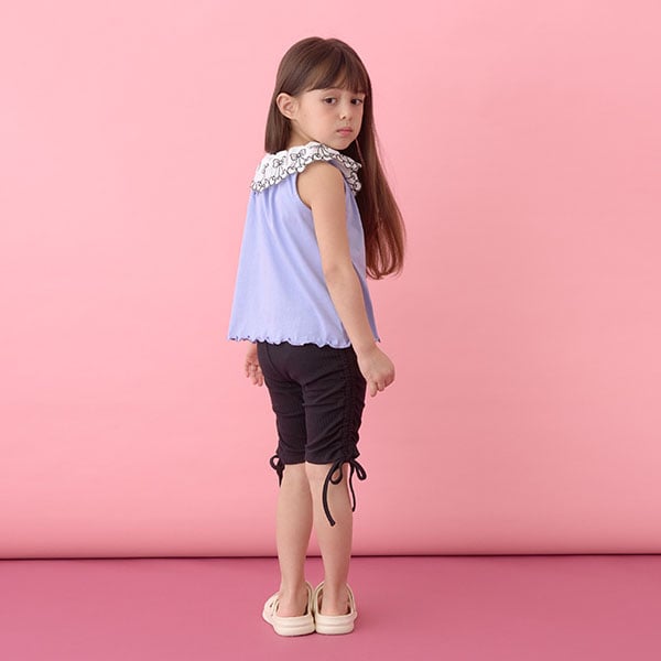 Japanese children's clothing Ly# mine cherry collar vest 100-150cm girls summer TOPS