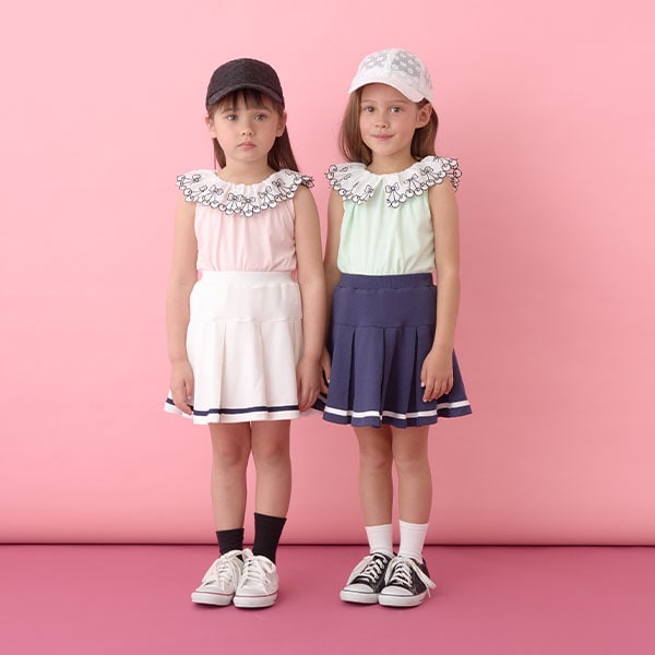 Japanese children's clothing Ly# mine cherry collar vest 100-150cm girls summer TOPS