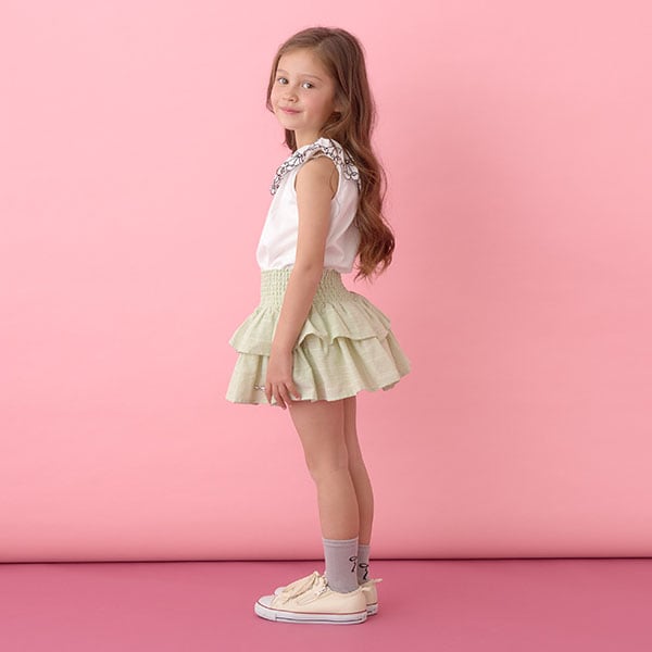 Japanese children's clothing Ly# mine cherry collar vest 100-150cm girls summer TOPS