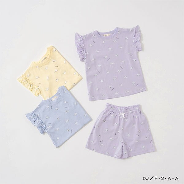 Japanese children's clothing Ly# mine x Crayon Shin-chan white pajamas 100-140cm girls' summer pajamas series