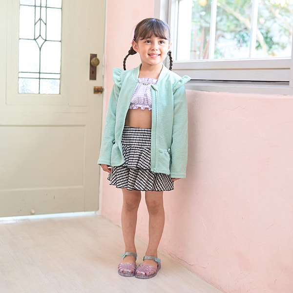 日本童裝 Ly# mine 防UV 泳衣外套 100-130cm 女童款 夏季 夏日玩水泳衣特輯【日本預售:2025年4月中旬】