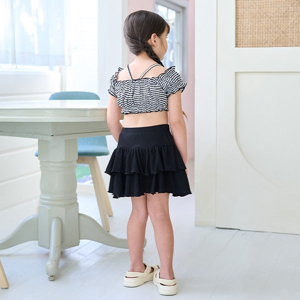 日本童裝 Ly# mine 防UV 泳衣兩件套裝 100-130cm 女童款 夏季 夏日玩水泳衣特輯【日本預售:2025年4月中旬】