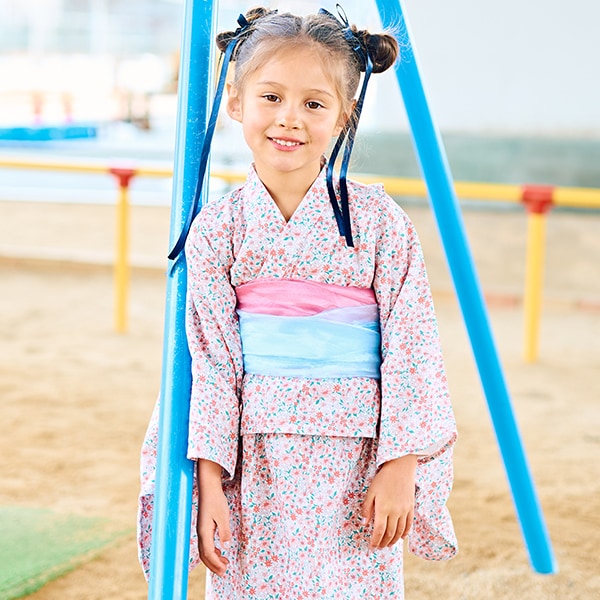 日本童裝 Ly# mine 2Way 浴衣 日本和服 100-130cm 女童款 夏季 TOPS DRESSES 日本夏祭慶典特輯 【日本預售:2025年4月中旬】