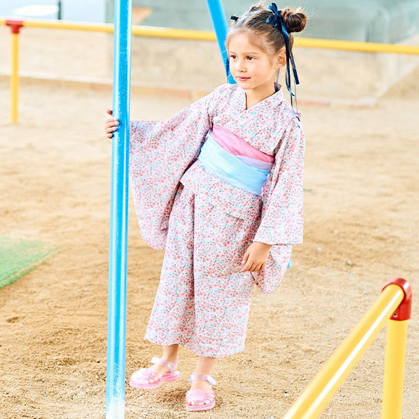 日本童裝 Ly# mine 2Way 浴衣 日本和服 100-130cm 女童款 夏季 TOPS DRESSES 日本夏祭慶典特輯 【日本預售:2025年4月中旬】