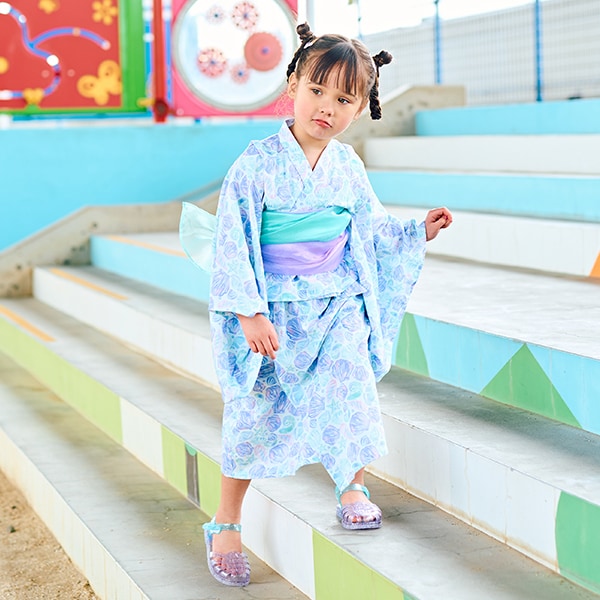 日本童裝 Ly# mine 2Way 浴衣 日本和服 100-130cm 女童款 夏季 TOPS DRESSES 日本夏祭慶典特輯 【日本預售:2025年4月中旬】