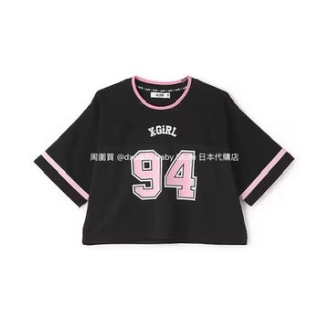 Japanese children's clothing X-girl Stages short sports style top 110-140cm girls summer TOPS