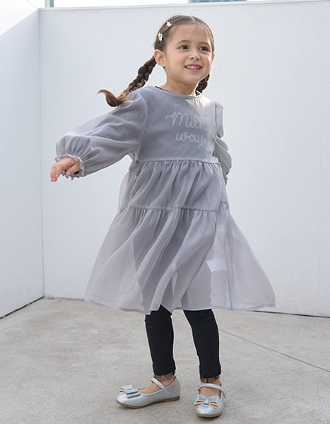 Japanese children's clothing Ly# mine mesh edge leggings 100-150cm girls spring and summer PANTS