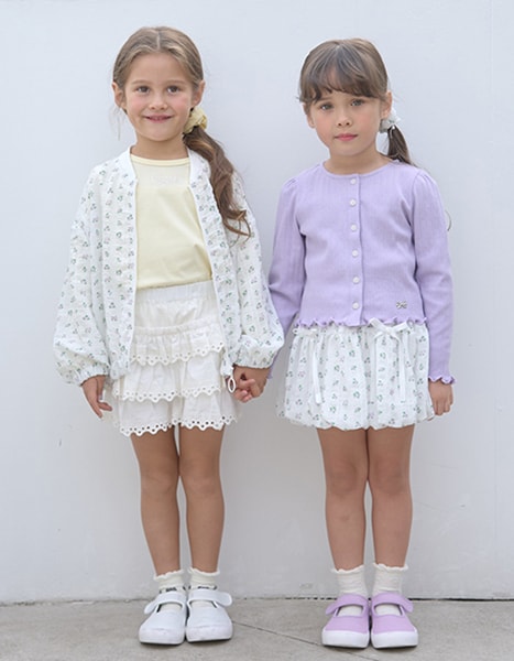 Japanese children's clothing Ly# mine layer cake skirt pants 100-150cm girls spring and summer PANTS