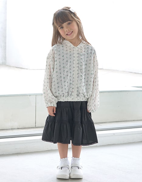 Japanese children's clothing Ly# mine thin edge refreshing cool jacket 100-150cm girls spring and summer outerwear