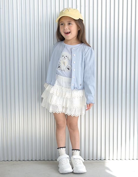 Japanese children's clothing Ly# mine layer cake skirt pants 100-150cm girls spring and summer PANTS