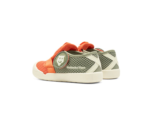日本直送 日版MEXICO 66 KIDS SANDAL MIKAN ORANGE/LICHEN GREEN 12-16cm 鞋系列