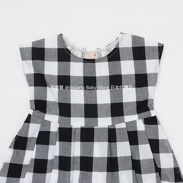 Japanese children's clothing pe#main back bow dress 80-130cm girls summer dresses