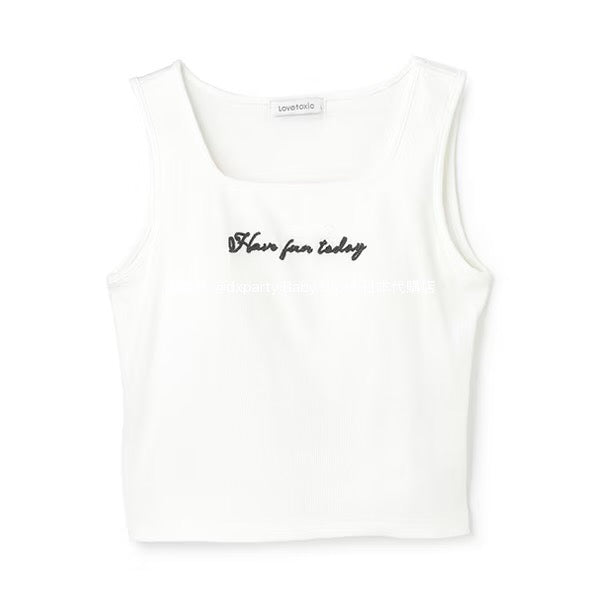 Lovetoxic Japanese Children's Clothing Vest 140-160cm Girls Summer TOPS