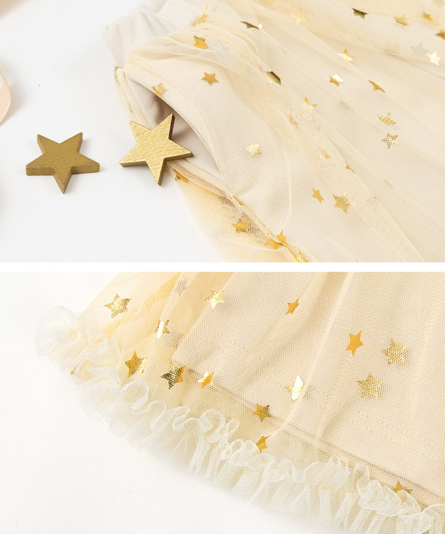 Japanese children's clothing panpantutu shiny yellow fairy chiffon skirt pants 95-140cm girls summer PANTS