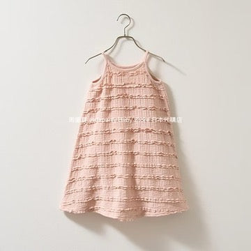 Japanese children's clothing Ly# mine lace camisole dress 100-150cm girls summer dresses