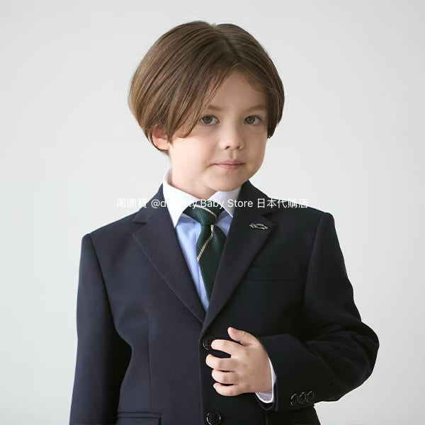 Japanese children's clothing pe#main three-piece suit 110-130cm boys' summer TOPS PANTS OUTERWEAR interview/banquet/performance