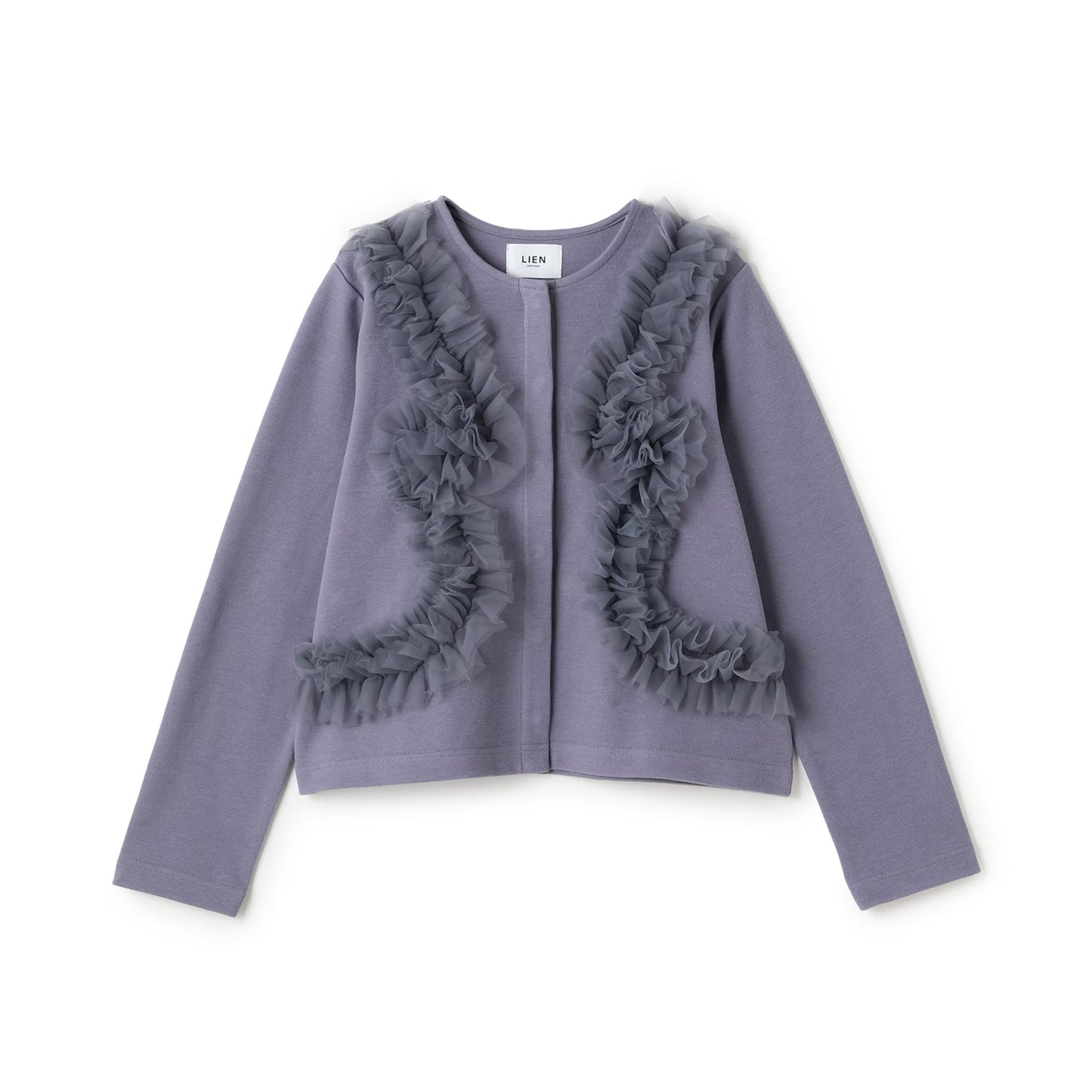 日本童裝 pe#main 薄紗荷葉邊外套 Free Size 親子裝 大人款 秋季 OUTERWEAR