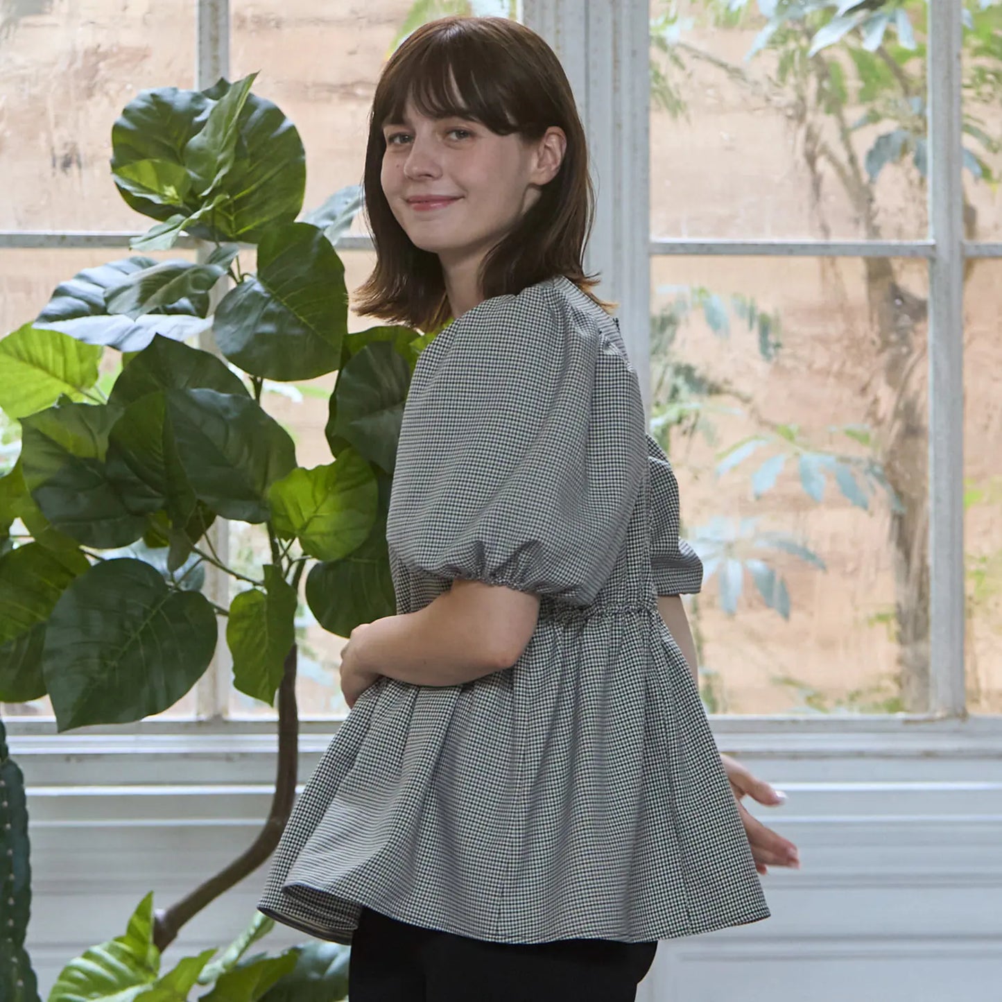日本童裝 pe#main 泡泡袖上衣 Free Size 親子裝 大人款 秋季 DRESSES
