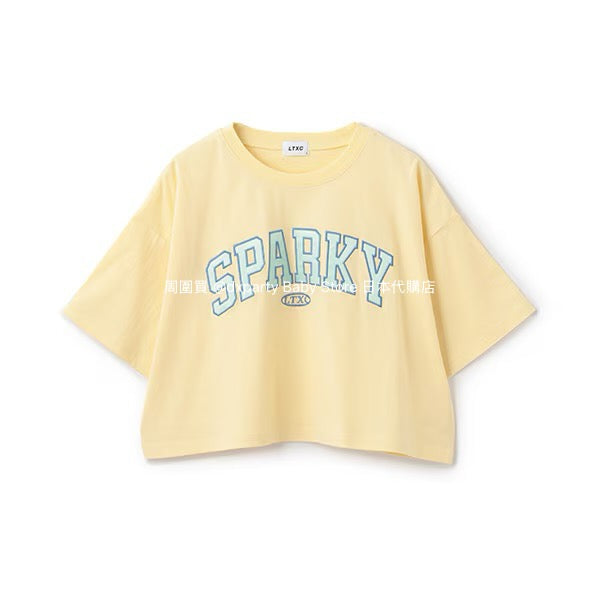 Lovetoxic Japanese children's clothing letter print top 140-170cm girls summer TOPS