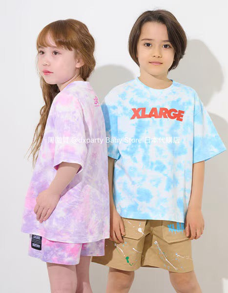 Japanese children's clothing X-girl Stages tie-dye shorts 80-140cm girls' summer PANTS
