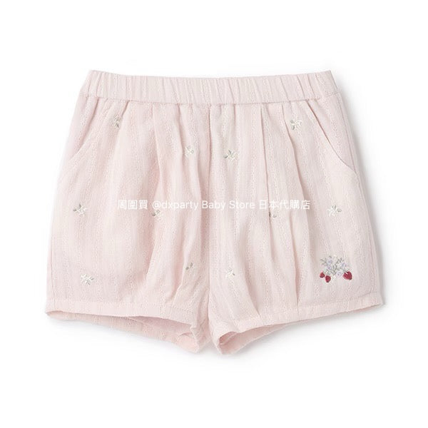 Japanese children's clothing pe#main Strawberry embroidered bloomers 80-130cm girls' summer PANTS