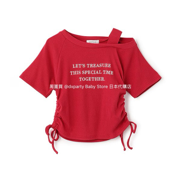 Lovetoxic Japanese children's clothing waist-length tops (140-160cm) for girls (summer TOPS)