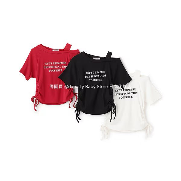 Lovetoxic Japanese children's clothing waist-length tops (140-160cm) for girls (summer TOPS)