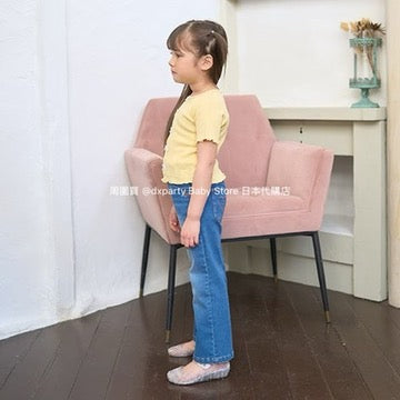 Japanese children's clothing Ly# mine bow top 100-150cm girls summer TOPS
