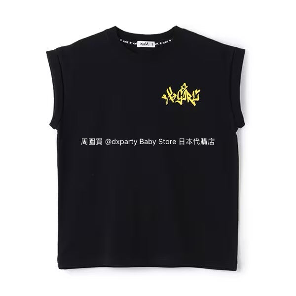 Japanese children's clothing X-girl Stages skateboard girl print top 90-140cm girls summer TOPS