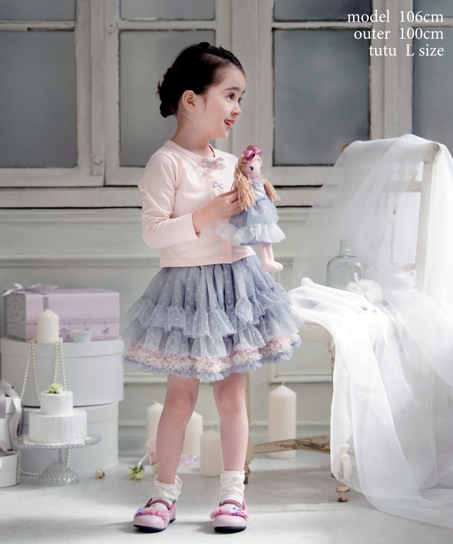 Japanese children's panpantutu Jewel ballet tutu skirt set (birthday gift, January to April) (name embroidered!) 70-140cm girls' newborn baby summer SKIRTS